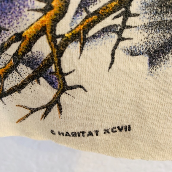 Vintage Crop Top Large Wolf Theme Wolves Reno Nevada - Picture 11 of 16